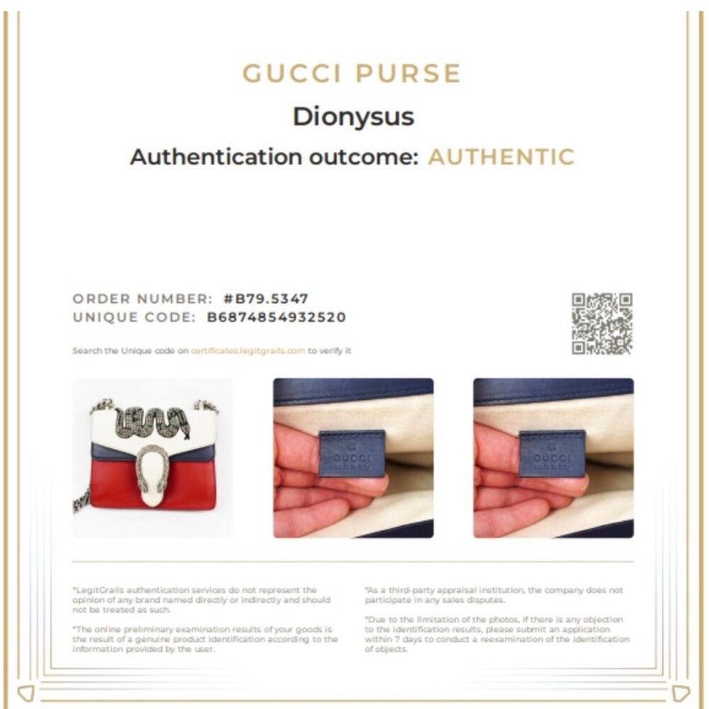 GUCCI Calfskin Crystal Snake Embroidered Mini Dionysus Shoulder Bag. Very rare - Picture 10 of 10